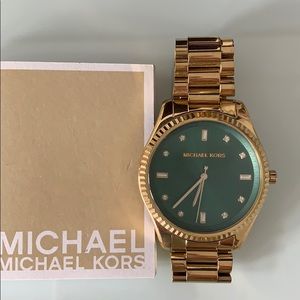 Michael Kors MK3226 Gold/Emerald Green Watch
